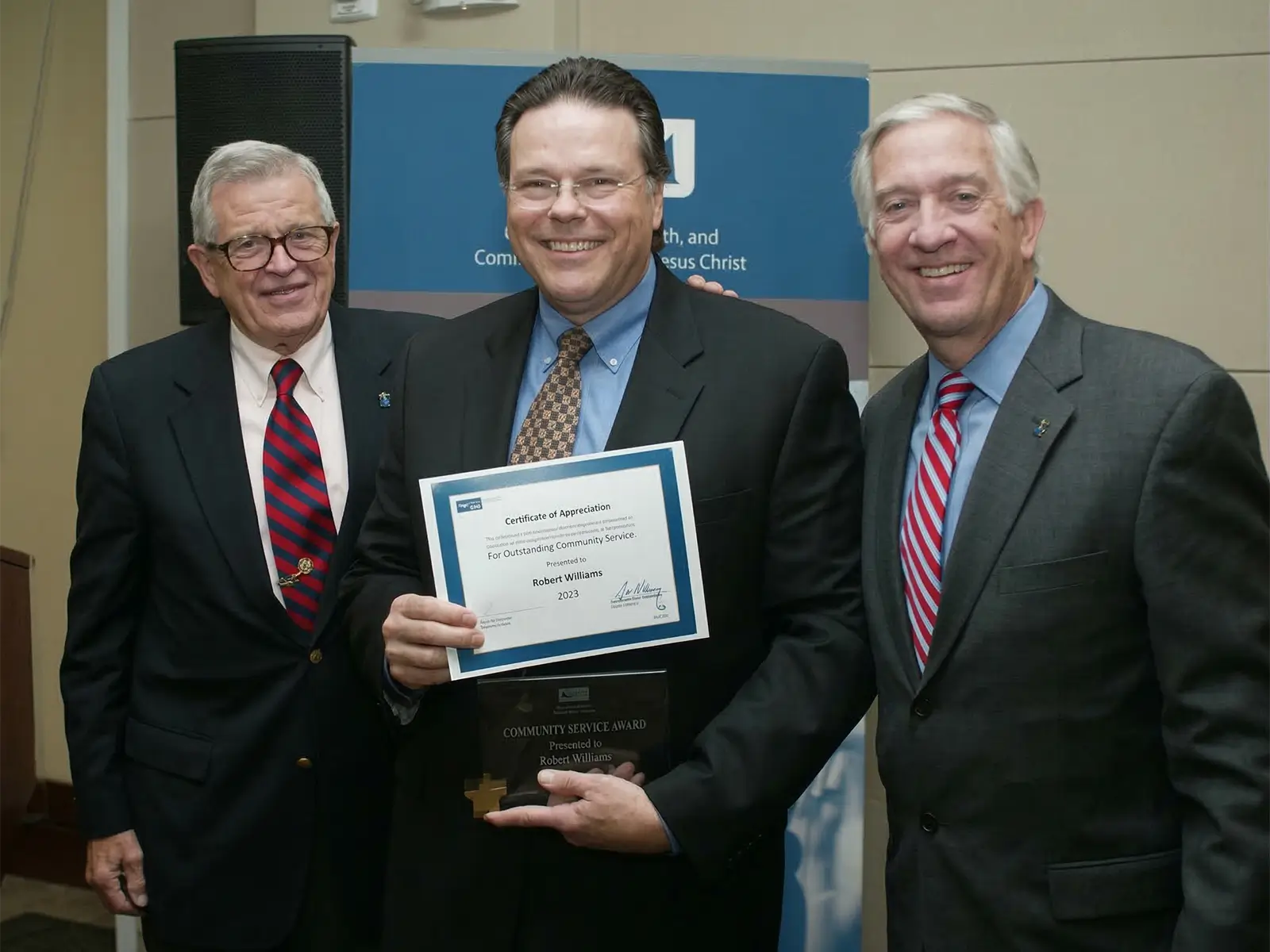 Jeff Andrews with Chuck Colson and Mark Early